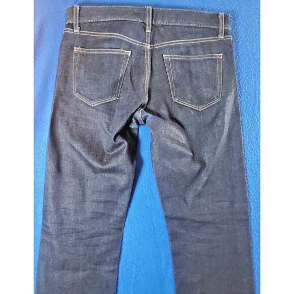 Uniqlo Selvedge Denim Jeans Slim Fit Pants Yellow Stiches Women's Size 30 - Picture 10 of 16